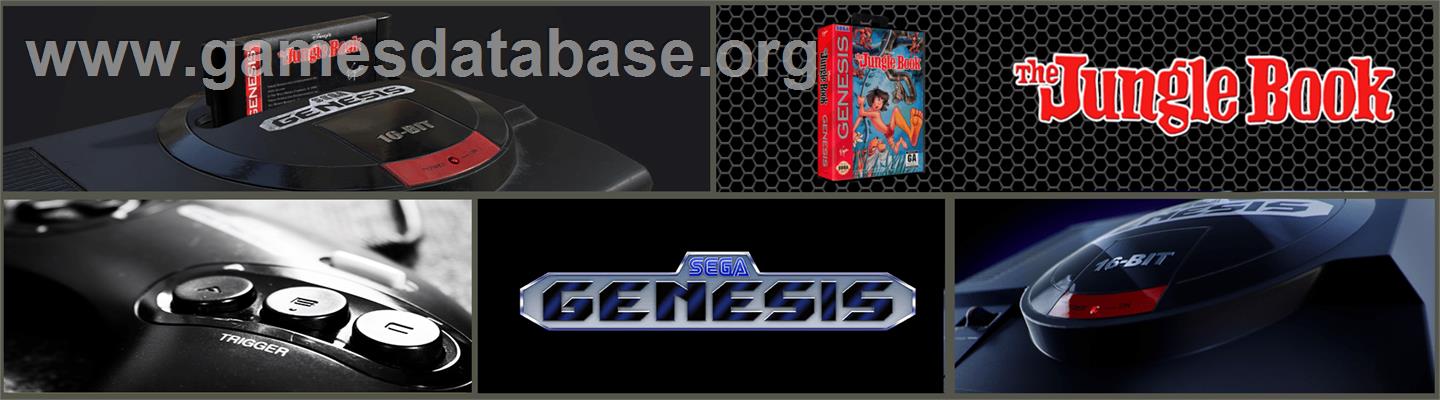 Jungle Book, The - Sega Genesis - Artwork - Marquee