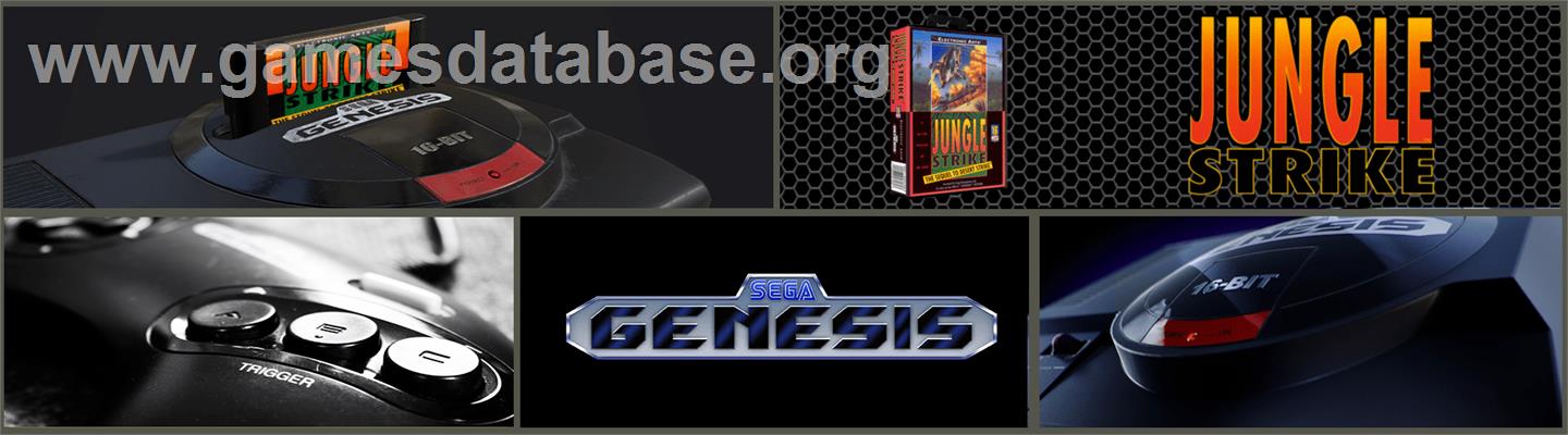 Jungle Strike - Sega Genesis - Artwork - Marquee
