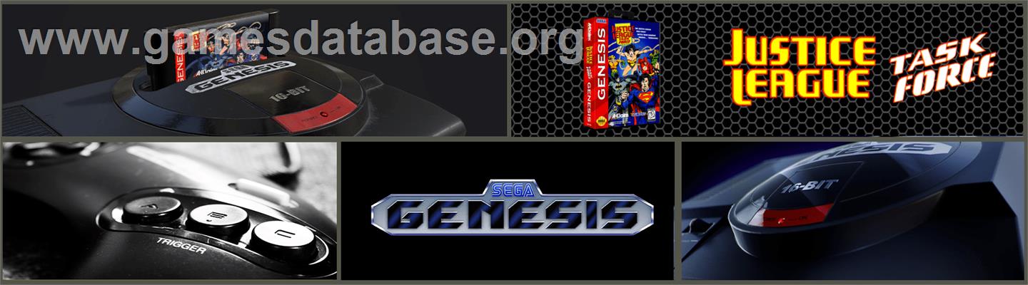 Justice League Task Force - Sega Genesis - Artwork - Marquee