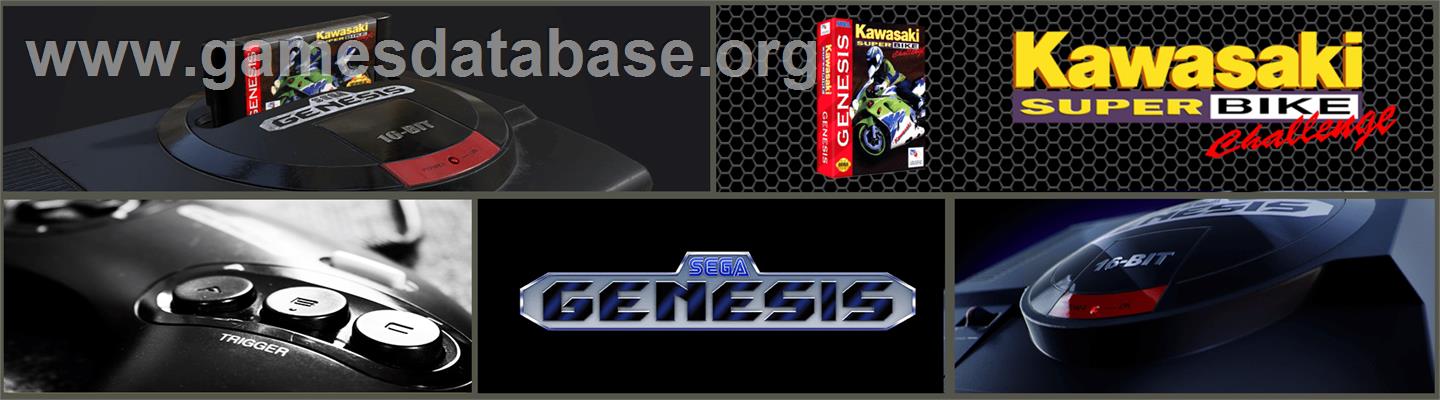 Kawasaki Superbike Challenge - Sega Genesis - Artwork - Marquee