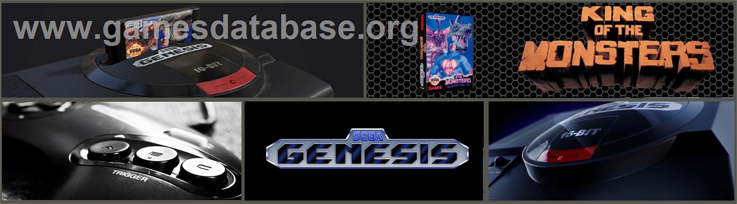 King of the Monsters - Sega Genesis - Artwork - Marquee