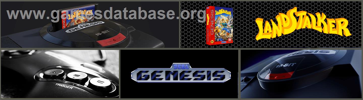 Landstalker: Treasure of King Nole - Sega Genesis - Artwork - Marquee