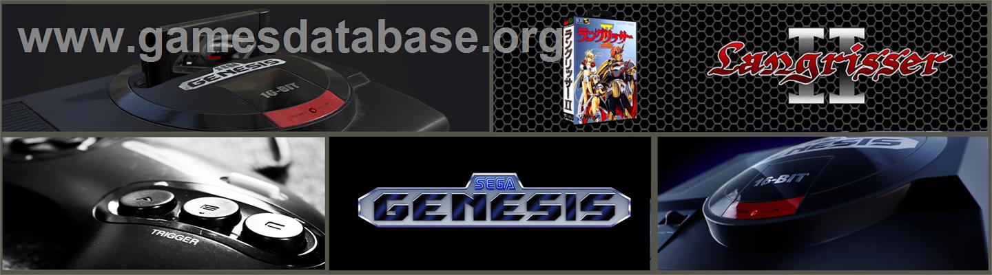 Langrisser 2 - Sega Genesis - Artwork - Marquee
