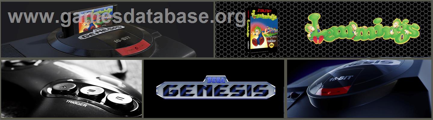 Lemmings - Sega Genesis - Artwork - Marquee