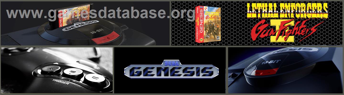 Lethal Enforcers II: Gun Fighters - Sega Genesis - Artwork - Marquee
