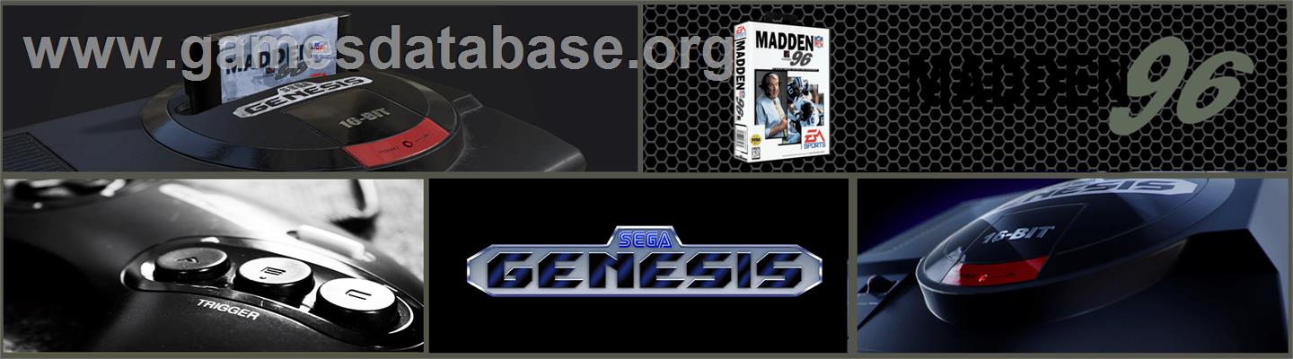 Madden NFL '96 - Sega Genesis - Artwork - Marquee