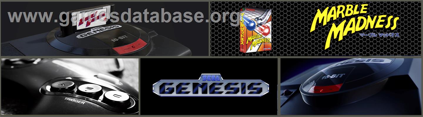 Marble Madness - Sega Genesis - Artwork - Marquee