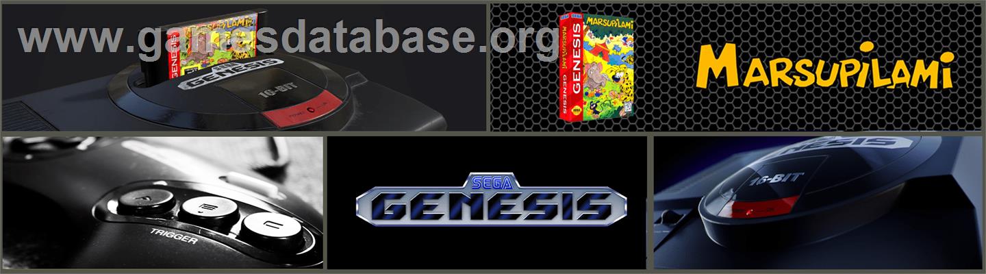 Marsupilami - Sega Genesis - Artwork - Marquee