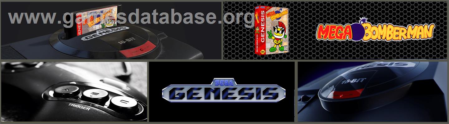 Mega Bomberman - Sega Genesis - Artwork - Marquee