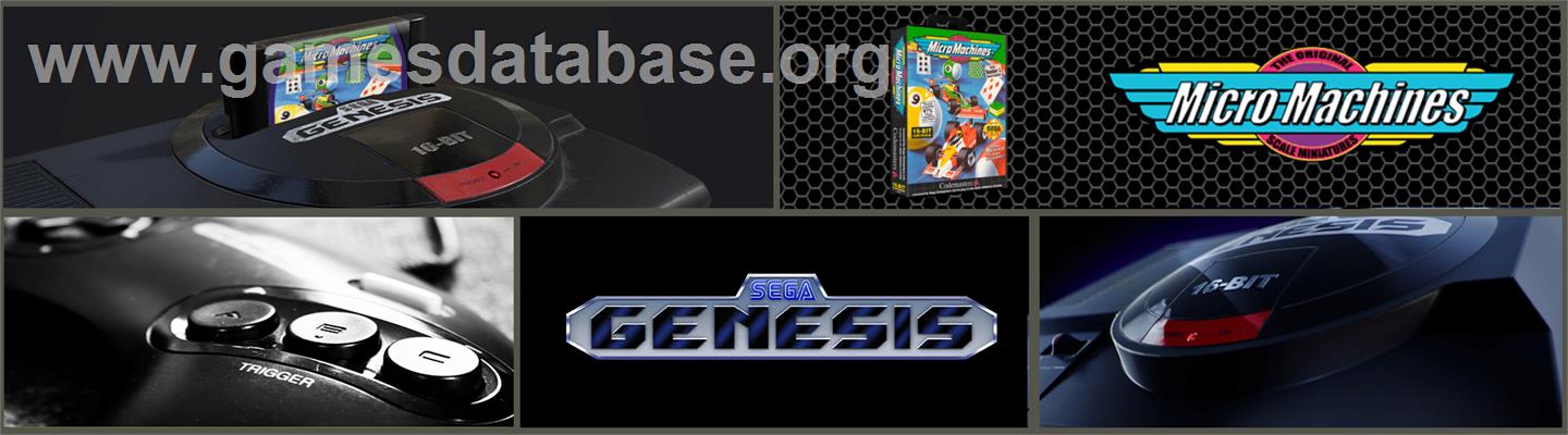 Micro Machines - Sega Genesis - Artwork - Marquee