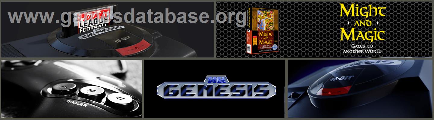 Might and Magic 2: Gates to Another World - Sega Genesis - Artwork - Marquee