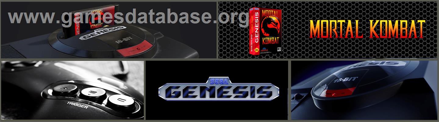 Mortal Kombat - Sega Genesis - Artwork - Marquee