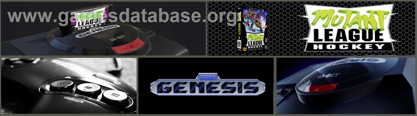 Mutant League Hockey - Sega Genesis - Artwork - Marquee