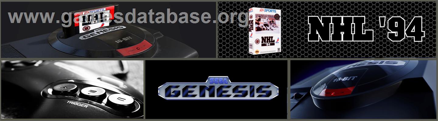NHL '94 - Sega Genesis - Artwork - Marquee