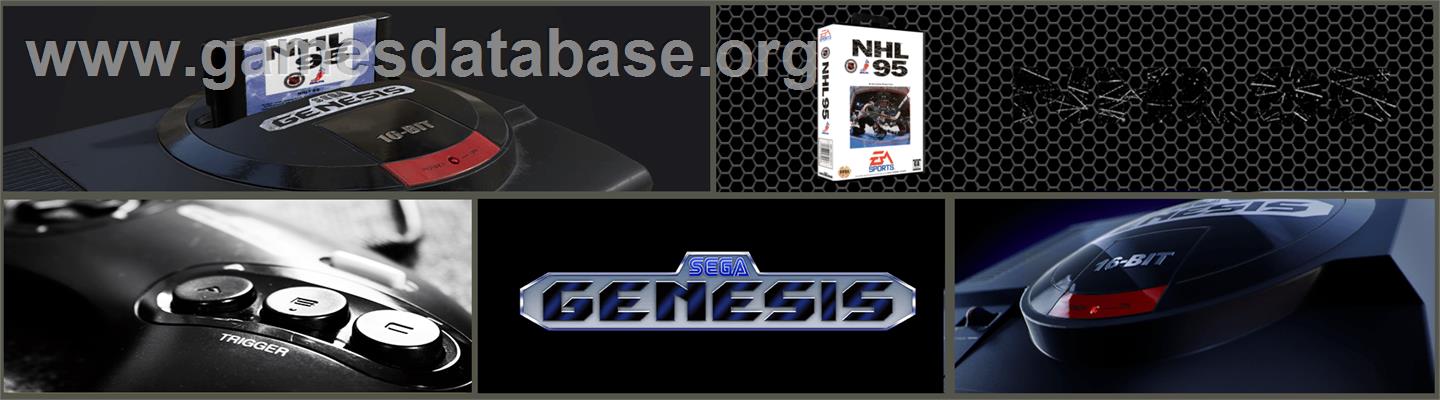 NHL '95 - Sega Genesis - Artwork - Marquee
