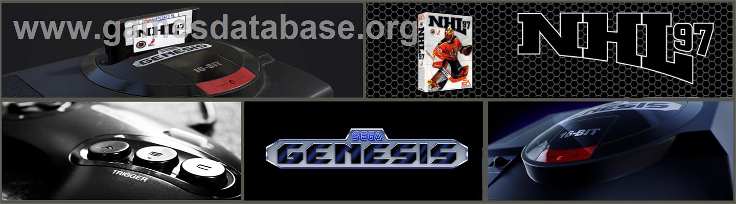 NHL '97 - Sega Genesis - Artwork - Marquee