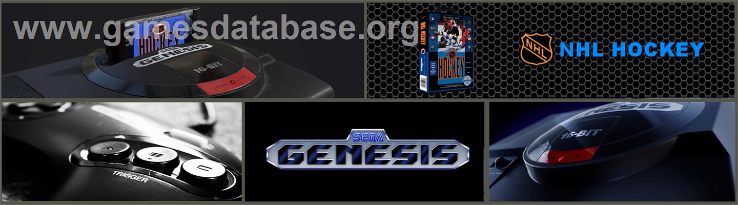 NHL Hockey - Sega Genesis - Artwork - Marquee