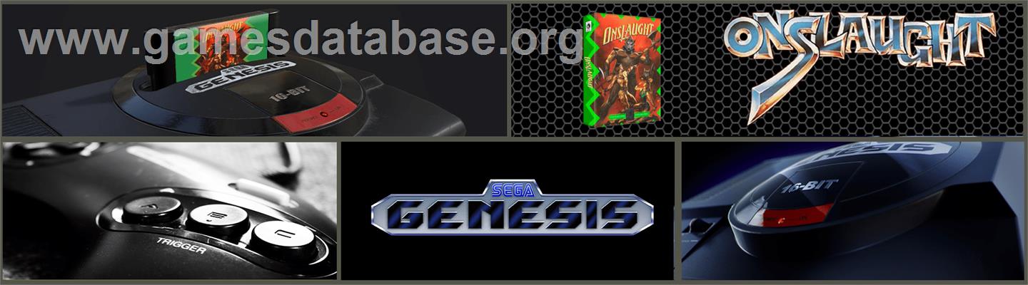 Onslaught - Sega Genesis - Artwork - Marquee