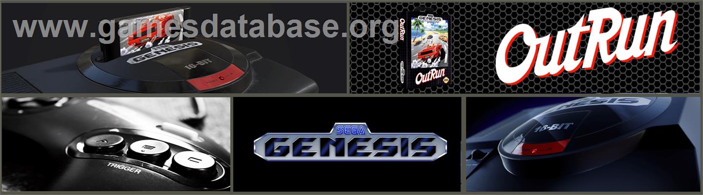 Out Run - Sega Genesis - Artwork - Marquee