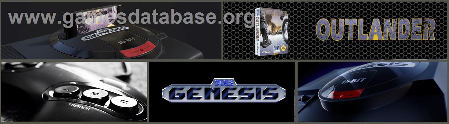Outlander - Sega Genesis - Artwork - Marquee