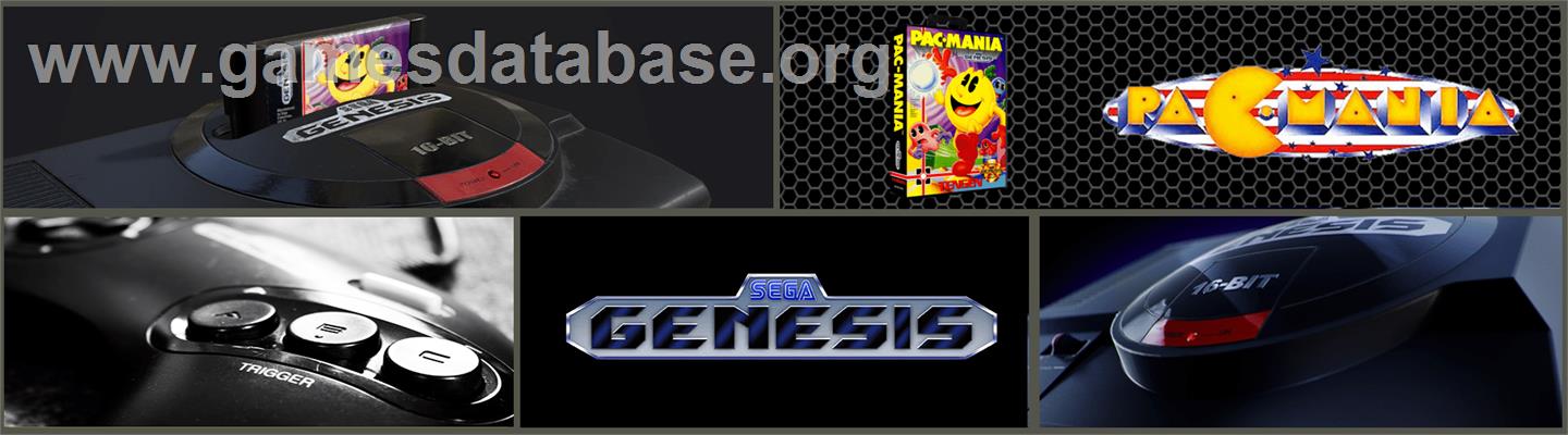 Pac-Mania - Sega Genesis - Artwork - Marquee