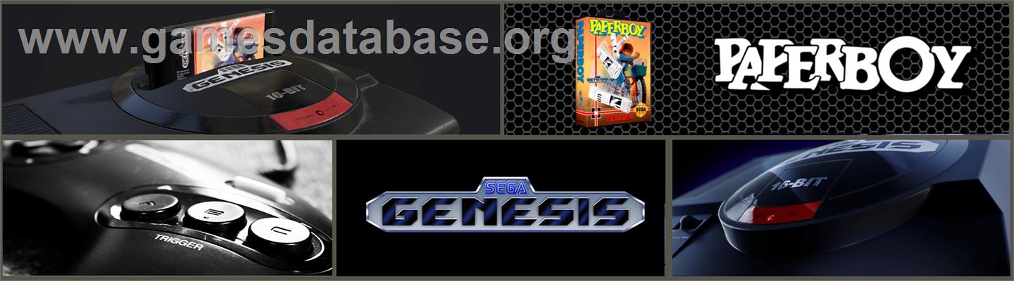 Paperboy - Sega Genesis - Artwork - Marquee