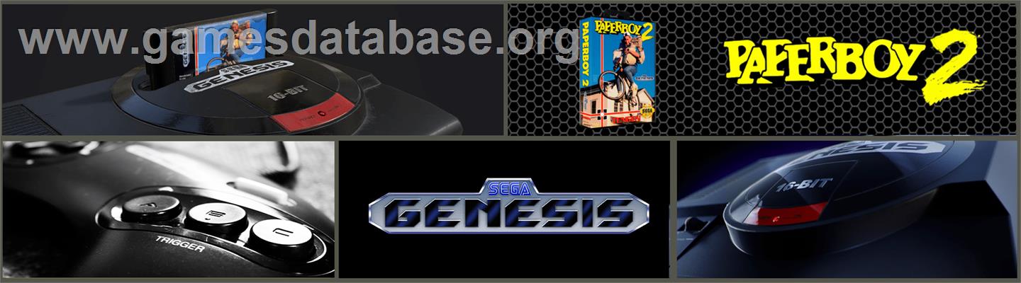 Paperboy 2 - Sega Genesis - Artwork - Marquee