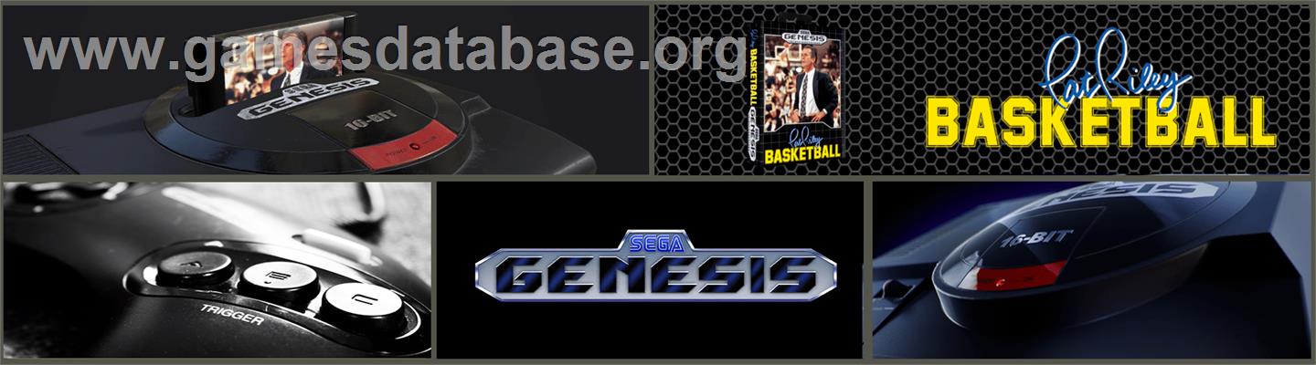 Pat Riley Basketball - Sega Genesis - Artwork - Marquee