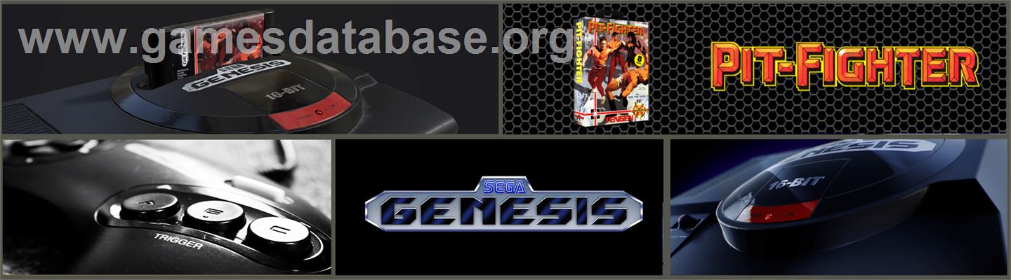 Pit Fighter - Sega Genesis - Artwork - Marquee