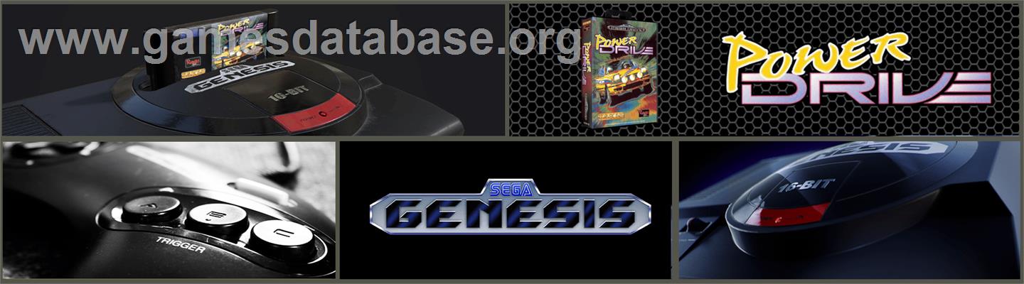 Power Drive - Sega Genesis - Artwork - Marquee