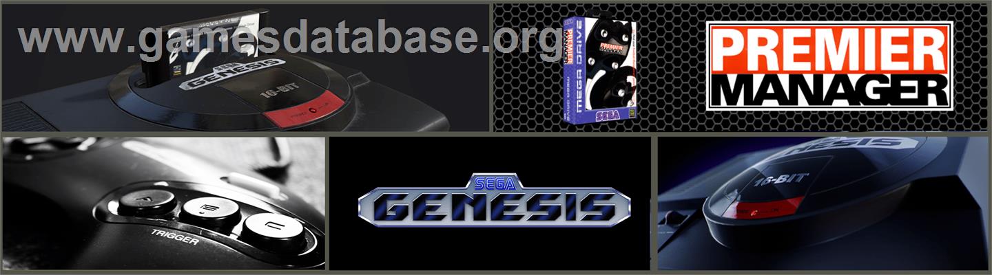 Premier Manager - Sega Genesis - Artwork - Marquee