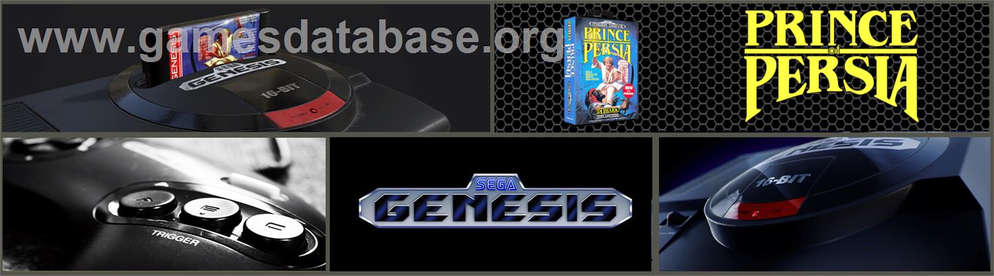 Prince of Persia - Sega Genesis - Artwork - Marquee