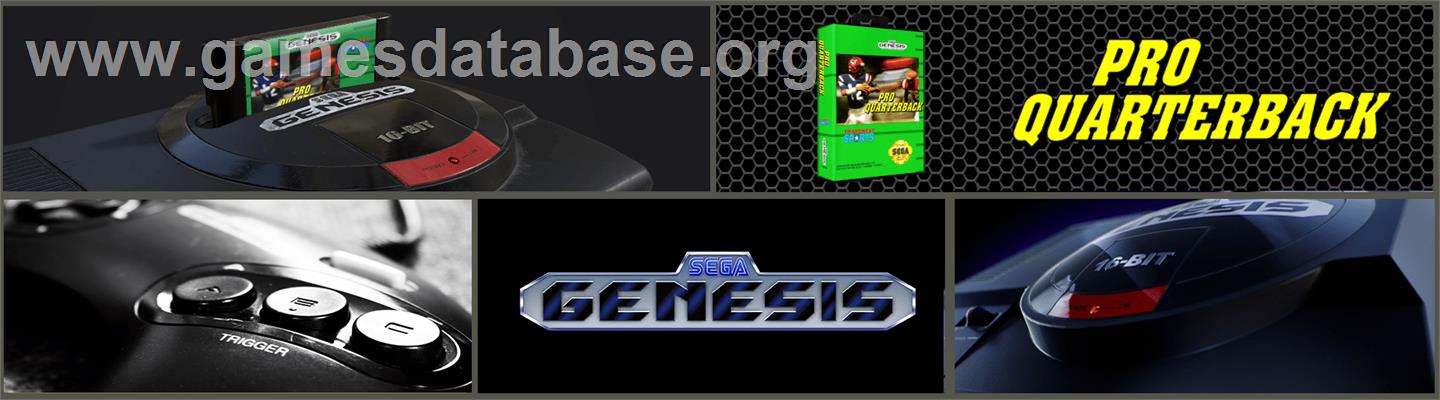 Pro Quarterback - Sega Genesis - Artwork - Marquee