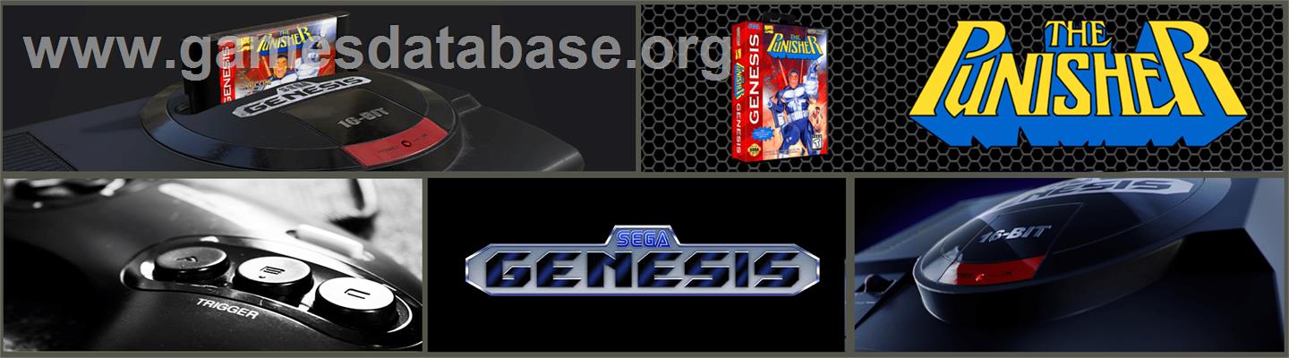 Punisher, The - Sega Genesis - Artwork - Marquee