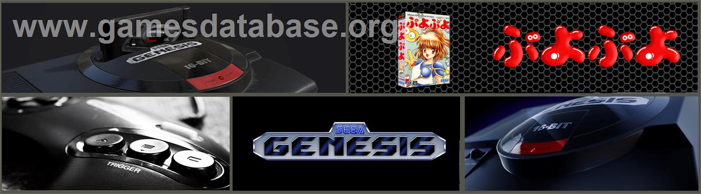 Puyo Puyo - Sega Genesis - Artwork - Marquee