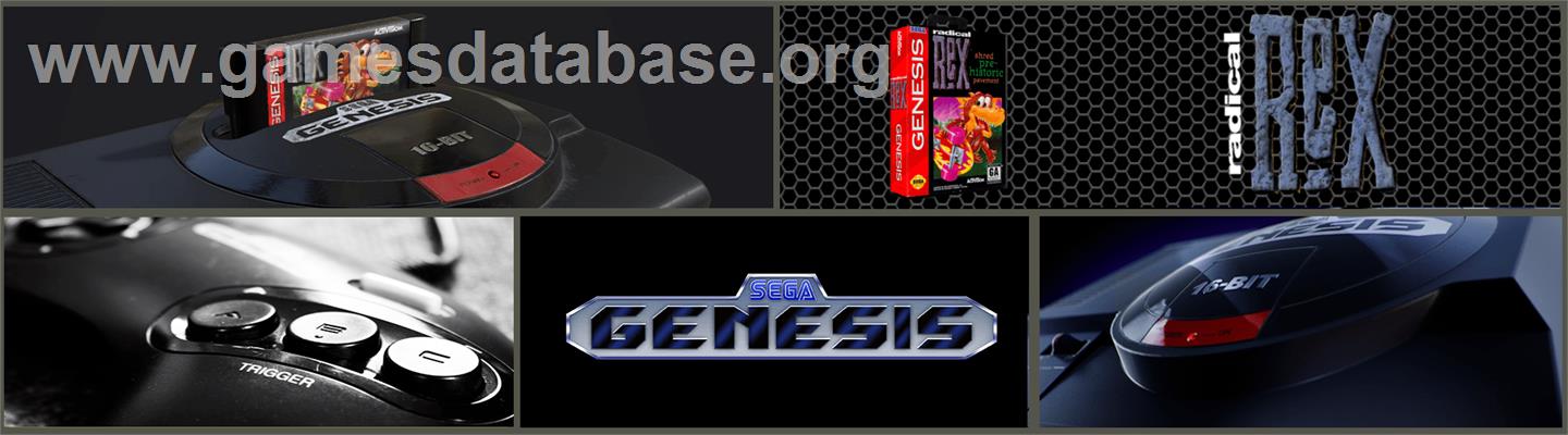 Radical Rex - Sega Genesis - Artwork - Marquee