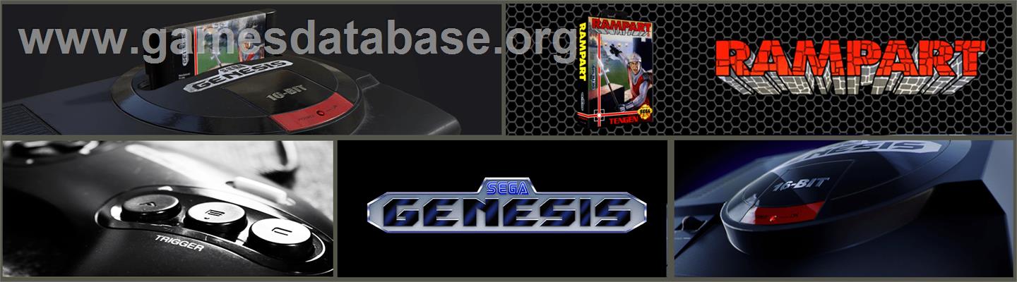 Rampart - Sega Genesis - Artwork - Marquee
