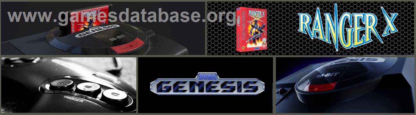 Ranger X - Sega Genesis - Artwork - Marquee