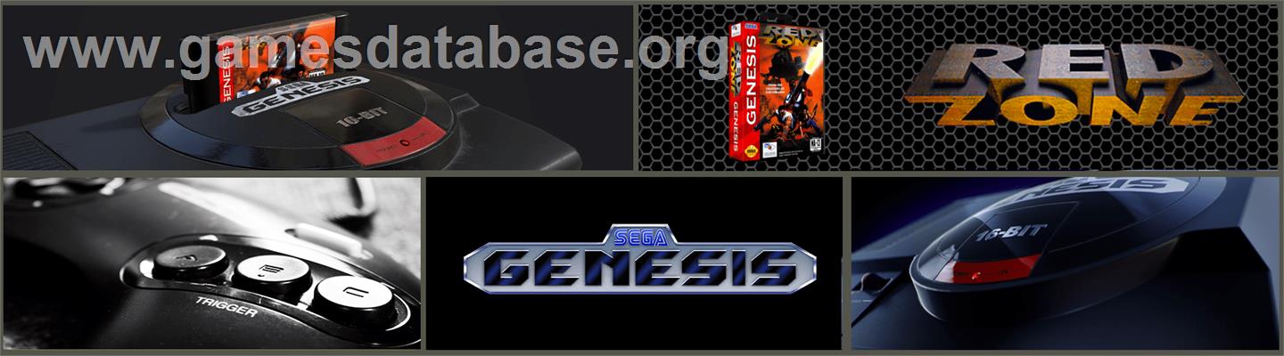 Red Zone - Sega Genesis - Artwork - Marquee