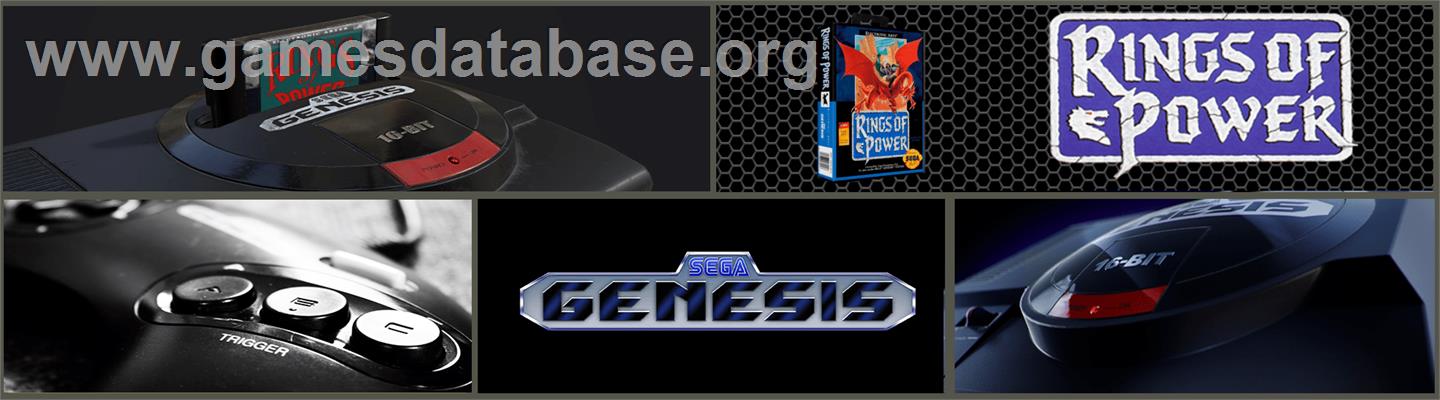 Rings of Power - Sega Genesis - Artwork - Marquee