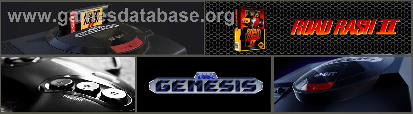 Road Rash 2 - Sega Genesis - Artwork - Marquee