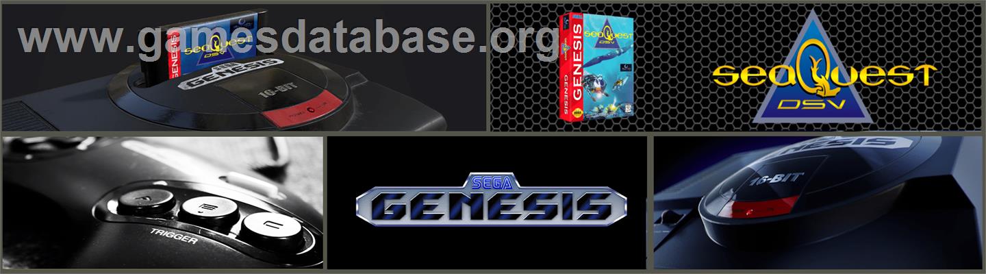 SeaQuest DSV - Sega Genesis - Artwork - Marquee