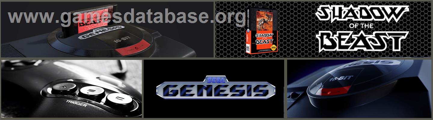 Shadow of the Beast - Sega Genesis - Artwork - Marquee