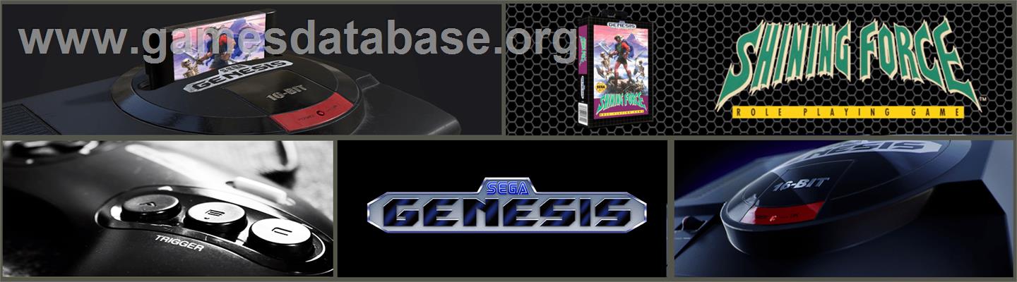 Shining Force: The Legacy of Great Intention - Sega Genesis - Artwork - Marquee