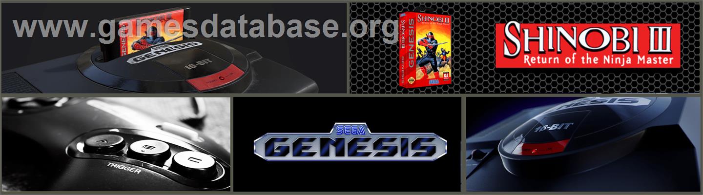 Shinobi III - Sega Genesis - Artwork - Marquee