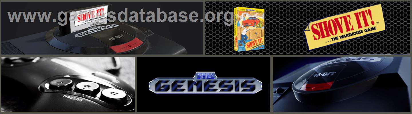 Shove It! The Warehouse Game - Sega Genesis - Artwork - Marquee