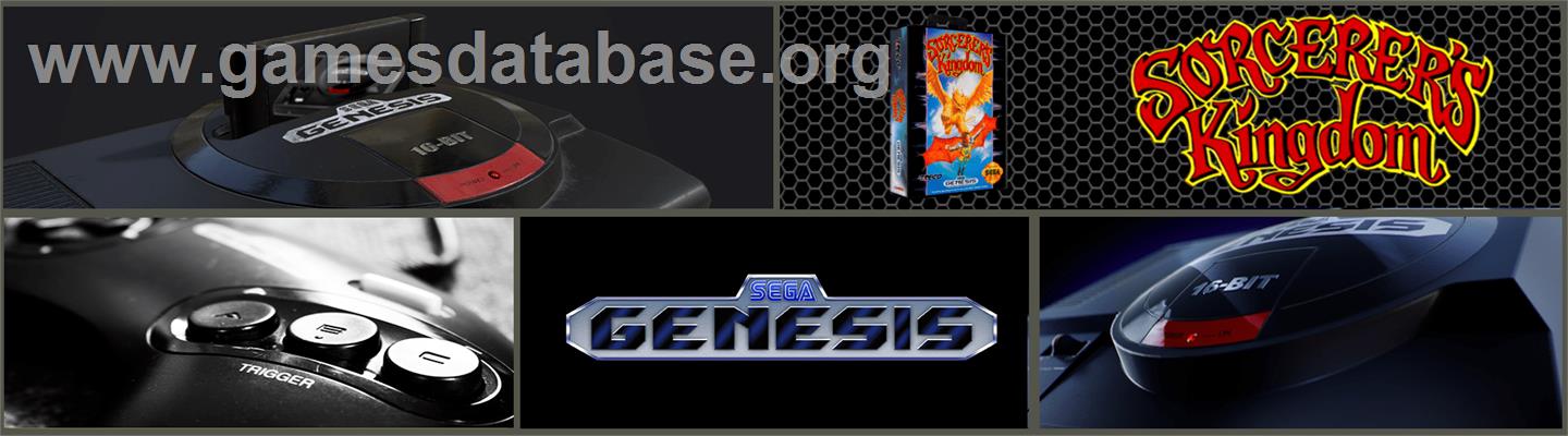 Sorcerer's Kingdom - Sega Genesis - Artwork - Marquee