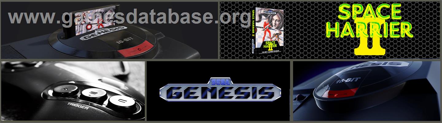 Space Harrier II - Sega Genesis - Artwork - Marquee