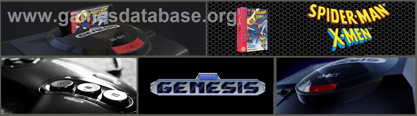 Spider-Man and the X-Men: Arcade's Revenge - Sega Genesis - Artwork - Marquee