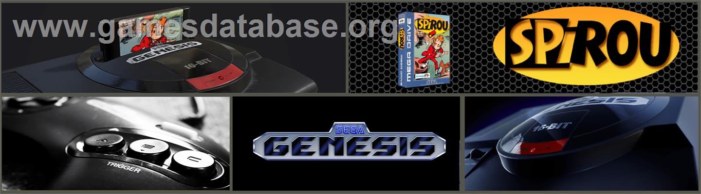 Spirou - Sega Genesis - Artwork - Marquee